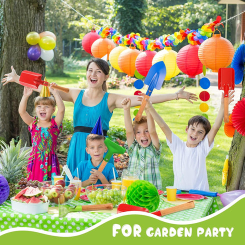 9 Set, Tarpop Pcs Kids Gardening Tools Metal Kids Yard Tools with Sturdy Wooden Handle Safe Children Beach Sandbox Toy