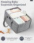 URMYWO Diaper Caddy Organizer - Portable Baby Diaper Caddy with Handle, Large Nursery Organizer Storage Basket