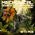 HJPLPXH 1277 Set Pcs Mechanical Dilophosaurus Building Blocks Steampunk Dinosaur Model with LED Eyes and Manual Linkage