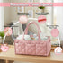 ZONZEE Baby Diaper Caddy Organizer with Zipper Pockets & Dividers Portable Nursery Storage Basket for Diapers, Wipes