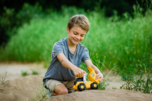 CAT Construction Toys, Unstoppable Movers Dump Truck with Realistic Lights & Sounds, Interactive Play for Ages 3+