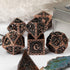 UDIXI 7-Die Metal Dice Set, Polyhedral DND Dice for Role Playing and Tabletop Games (Ancient Copper)