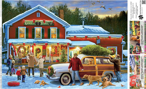 Buffalo Games Greg Giordano General Store at Christmas: 500 Piece Jigsaw Puzzle for Adults, Perfect for Game Nights