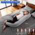 57 Inch Pregnancy Pillows for Sleeping, U Shaped Full Body Maternity Pillow with Removable Velvet Cover - Support