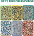 6 Pack Extra-Large Puzzle Sorting Trays, Stackable 16.9" x 12" Sorter for 2000/3000/5000 Puzzle Pieces