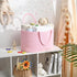 19L 16.8"x9.8"x9" Baby Diaper Caddy Organizer, Cotton Rope Diaper Basket, Changing Table Storage Caddy With Removable