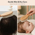 Set 5-Pack Set Baby Hair Brush & Comb for Newborns - Gentle Goat-Hair & Bamboo Bristle Hairbrushes with Easy Grip
