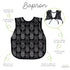 BapronBaby Pineapple Monochrome Bapron - Soft Waterproof Bib for Baby & Toddler, Machine Washable, Sz 6m-3T