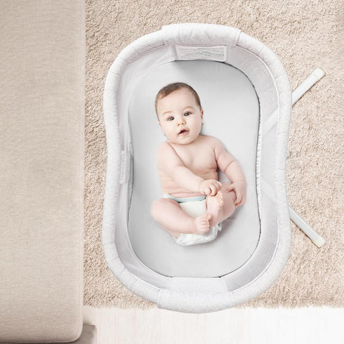 2 Pack 33X16 Inch, TILLYOU Baby Bassinet Sheets for Girls Boys Baby Sheets for Square Rectangle Oval Bassinet Mattress