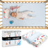 (3 Pack) (52" 28"), Set Set, GROW WILD Nautical & Ships Baby Crib Sheets for Boys - Jersey Knit Fitted Sheet x Toddler
