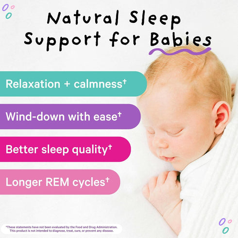 Pink Stork Baby Sleep Drops, Naturally Support Sleep without Melatonin for Infants, Toddlers, and Kids, Aid Sleep with Chamomile and Magnesium, Baby Essentials for Bedtime, 1 oz, 30 Servings