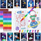 BenLouis 24 Outer Space Mini Coloring Books Kids with 24 Stacking Crayons