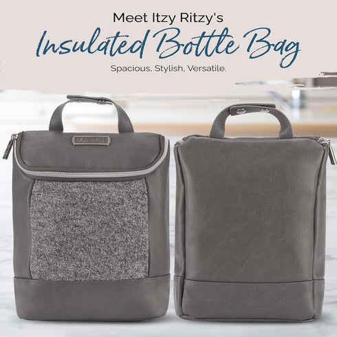 3 Pack Itzy Ritzy Insulated Bottle Bag Keeps Bottles Warm or Cool - Holds Bottles and Features Interior Pocket for Ice