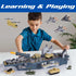 10 Military Aircraft Carrier Toys, Army Toys with Vehicles, Fighter Jet Helicopter Tanks and Army Men Action Figures