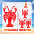 6 20 Inches Juexica Pcs Inflatable Lobsters Blow up Crawfish Party Decorations Crawfish Boil Decorations Aquatic Animal