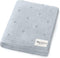 100% Luxury Organic Cotton Pointelle Knit Baby Quilt Blanket for Boys Refined