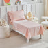 Set Girls,4 Sets,Pink Set,Includes DuShow Cotton Toddler Bedding for Piece Toddler Bed Star Pattern Kids Comforter