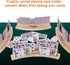 Set 2 13.8 1.9 2.4 Inch Exqline Curved Wooden Playing Card Holder Tray Rack Organizer of Solid Card Holder for Kids