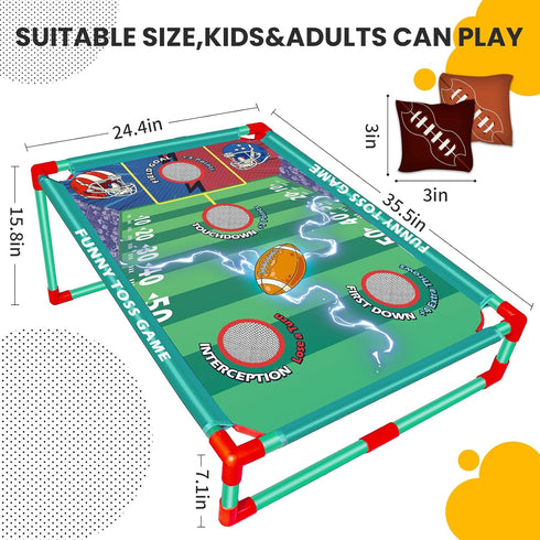 Bean Bag Toss Game for Kids, Outside Toys for 3 4 5 6 7 8+Years Old Boys and Girls, Outdoor Game for kids, Ideal Birthday for 3-8 Years Old. Family Party Game Outdoor Activities