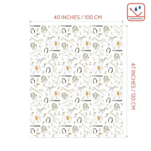 30 40"x47" Minimono Baby Splat Mat for Under High Chair - Pcs Disposable and Waterproof Splash Mats - Multipurpose