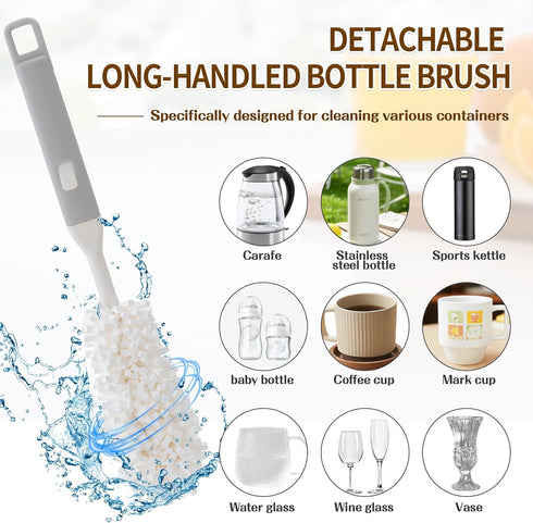 PeiTuSengJin 10-Piece Set 1 6 1 3-in-1 1 1 Bottle Brush Cleaning Multi-Purpose Brush Straw Cleaning Brushes Brush