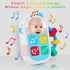5PCS 0-18 Baby Sensory Toys - Baby Rattle Teething Toys Kits with Music, Infant Newborn Montessori Toys for Boys Girls