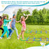 Liliful 30 Pcs 15'' Hopscotch Ring Game Set with 45 Connectors for Outdoor Obstacle Course for Kids