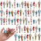 Namalu 98 Pcs 1: 25 Scale Miniature People Figurines Tiny Painted Model