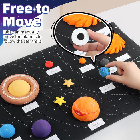 Solar System Project Kit for Kids, Solar System Model Toy Kit for Kids, Learn School Space Planet Science Project