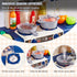 Playset 48PCS, Set 18.5" 9.4" 30.7" VEVOR Kids Kitchen Pretend Play Kitchen with Cooking Stove with Steam, Sounds