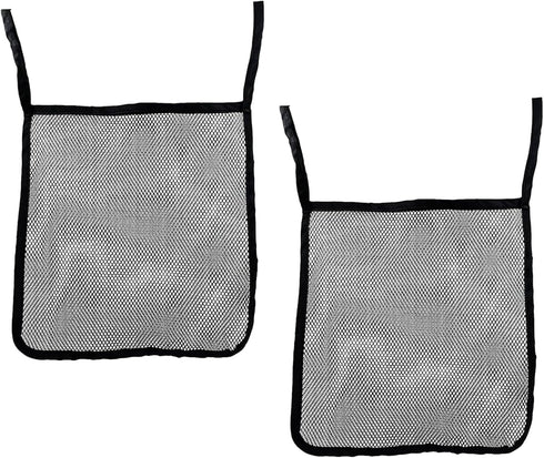 2 Pack Portable Universal Baby Stroller Hanging Bag, Accessory Mesh Organizer Net Bag for Food and Toys