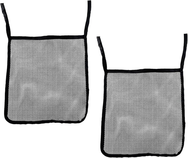 2 Pack Portable Universal Baby Stroller Hanging Bag, Accessory Mesh Organizer Net Bag for Food and Toys