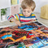Puzzles,48 3-5,Children 4-8 Jumbo Floor Puzzle for Kids,Construction Site Jigsaw Large Piece Construction Vehicle
