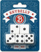 Classic White Game Dice for Playing Board Games and Card Games, 5-Pack