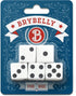 Classic White Game Dice for Playing Board Games and Card Games, 5-Pack