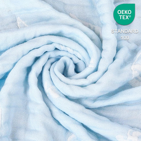 43 43 Inch BOPRIO Muslin Baby Blanket Ultra Soft and Lightweight Versatile Swaddle and Bed Blanket for Baby Toddler