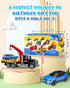 Noaln 3 4 5 6 7 15" Kids Toys for Years Old Boys, Large Tow Truck Toy, Friction Powered Transport Toy Trucks