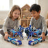 2-in-1 3-12 2 Collision Transforming Dinosaur Car Toy, Magnetic Cars Convert to Dinosaur Robot, Crash-Activated