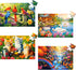 4 Packs 36 Large Piece Puzzles for Seniors, Dementia Puzzles, Alzheimer's Cognitive Games with 4 Storage Bags
