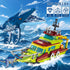3 1 Set 6-12 kiothdre in Ocean Explorer Dinosaur Building Compatible with Dinosaur Park World, City Boat Ship