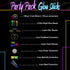 248 PCS Glow Sticks Party Pack, 100 Pcs 8 Inch Glow Sticks, 6 Glow Sticks Wands for Parties