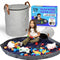 The Panda Collab Toy Storage Basket and Playmat - Large Toy Blanket Storage Mat with