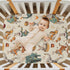 Pigsaly 27x39 Inch Crib Sheets Elephants Rabbits Tiger Vintage Circus Baby Sheet for Standard Crib Mattress Boys Girls
