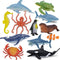 Ocean Sea Life Toy Figures Set for Kids, 12 PCS Realistic Marine