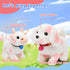 Hopearl Interactive Electronic Pet Plush Cow - Walking Diary Cattle Toy with Sounds, Movements, MOO Nodding Head for