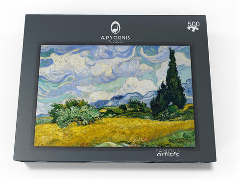 MyPuzzle Wheat Field with Cypresses 1889 by Vincent Van Gogh - Premium 500 Piece Jigsaw Puzzle for Adults
