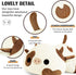 Onsoyours Cute Cow Plushie, 12" Soft Cookies Cow Squishy Plush Animal Toy Pillow for Kids