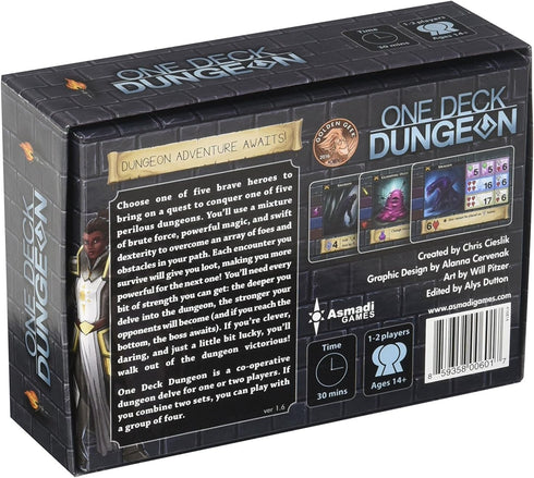 Asmadi Games One Deck Dungeon, For Ages 168 months to 9600 months