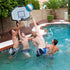 Botabee Official Size 9.4" Diameter Pool Basketball - Size 7 Waterproof Ball for Pool & Outdoor Play - White and Blue