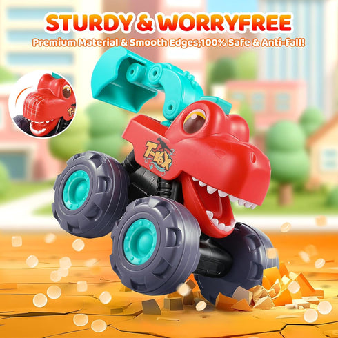 2-4 2 3 4 5, 3-5 2 3 4 OCATO Dinosaur Monster Trucks for Toddlers Years Dinosaur Toys for Kids Kids Toys Boys Baby